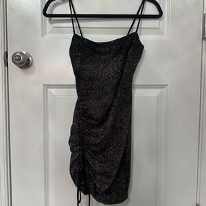Black mini dress